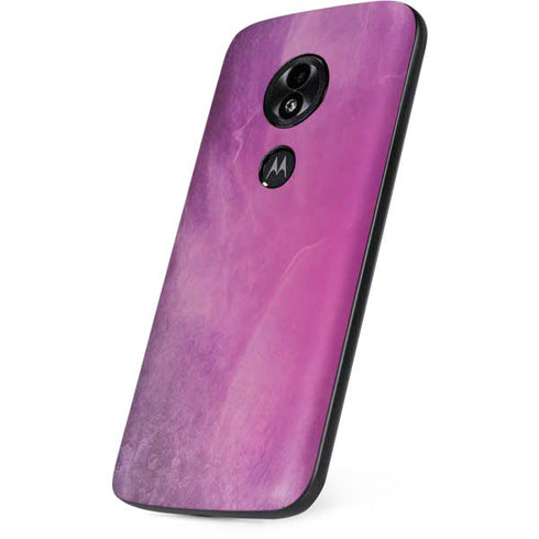 Purple Space Marble Moto E5 Play Skin